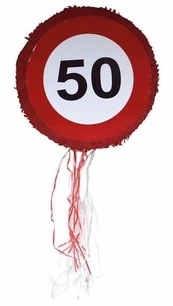 ESPA Træk pinata trafikskilt 50