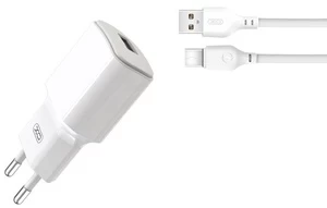 Įkroviklis XO L73 + USB-C cable, USB, 1 m, balta