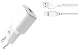 Įkroviklis XO L73 + USB-C cable, USB, 1 m, balta kaina