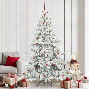 Dirbtinė Sulankstoma Kalėdų Eglutė with LEDs s stovu 240cm PVC