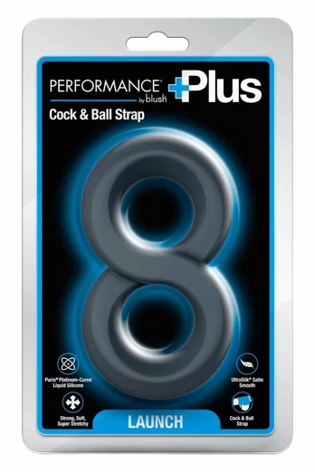 Performance Plus Launch Dual Strap Silicone Support Ring Black