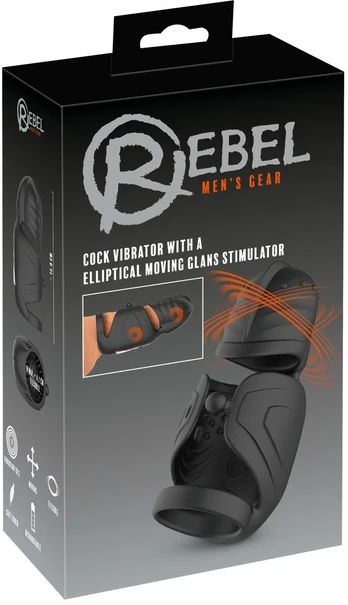 Cock Vibrator with Elliptical Moving Glans Stimulator