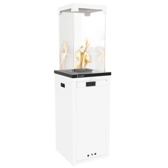 KRATKI PATIO LIGHT CERAMIC WHITE dujinis lauko židinys