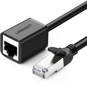 Ugreen Extension Network Cable Internet Ethernet Patchcord RJ45 F/UTP Cat. 6 1000Mbps 1m Black (NW112) kaina