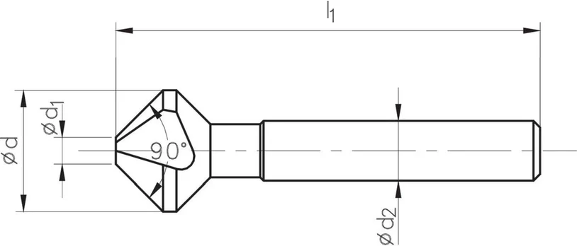 Fanar POGLEBIACZ DIN 335-C 90 "* 20,5 HSSE TICN