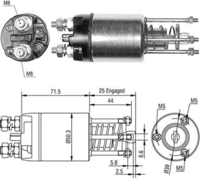 MAGNETI MARELLI 940113050460 Starter motor solenoid switch