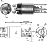 MAGNETI MARELLI 940113050460 Starter motor solenoid switch kaina