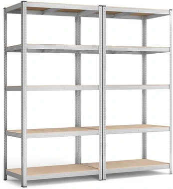 Sandėliavimo lentynos SONGMICS 2 vnt. 200 x 100 x 50 cm sidabrinės