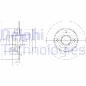 Stabdžių diskas DELPHI BG9022RSC kaina