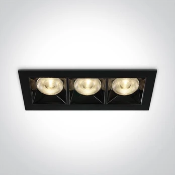 BLACK LED 12W WW 38deg IP20 230V