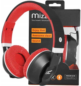 Belaidės Bluetooth ausinės, raudonos