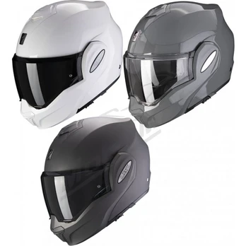 Atverčiamas šalmas Scorpion Exo-Tech Evo Solid