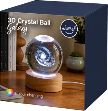 Winkee - 3D Crystal Ball Galaxy - Multi/Mønster