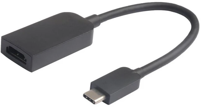 MICROCONNECT USB 3.1 C han til HDMI 1.4 hun adapter, længde 15 cm, farve: sort
