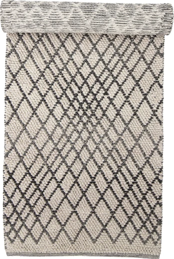 Bloomingville - Kaya Rug - Grey - Wool