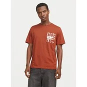 Jack & Jones Marškinėliai Split 12272995 Ruda Regular Fit