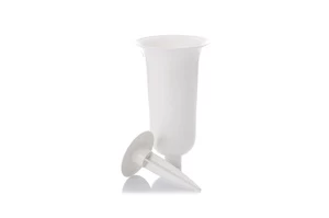 Vaza Form Plastic Dama 1070, 32.7 cm, balta