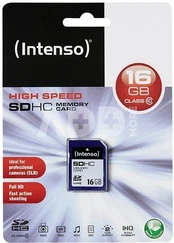Intenso SDHC 16GB Class10 3411470 kaina