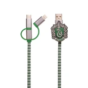 Thumbs Up Kabelis USB ThumbsUp! USB-A - USB-C + microUSB + Lightning 1 m Žalias (1002654) kaina