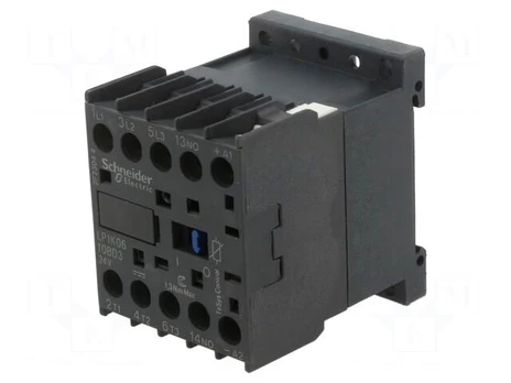 Contactor: 3-pole | NO x3 | Auxiliary contacts: NO | 24VDC | 6A | W: 45mm