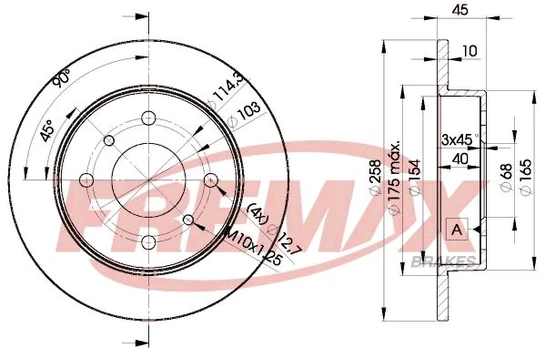 Stabdžių diskas FREMAX BD-9901