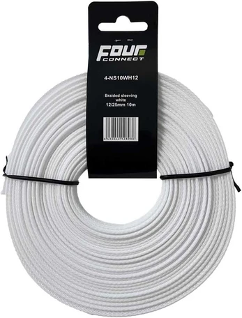 FOUR Connect 4-NS10WH12 Nylonsock Baltas 12/25mm 10m