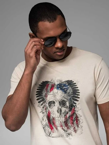 t-shirt for men - cream