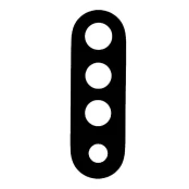 Xiaomi Redmi Note 8 Pro kameros stikliukas Black (only lens) ORG kaina