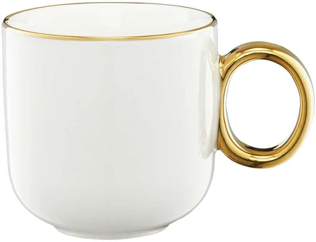 Puodelis Royal 380 ml balta ir-auksinė AMBITION