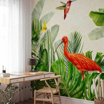 Artgeist Fototapetas - Exotic Birds - Third Variant
