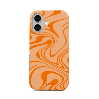 High Vibrations - Color Swirl iPhone 16 Case, Elite Mirror Light (MagSafe) / Gold