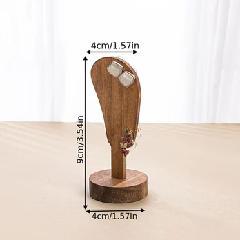Auskarų laikiklis, Walnut Earring Storage Display Stand