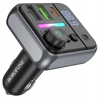 Automagnetola Borofone Fm Transmiteris Bc50 Ascenso Mp3, Bluetooth