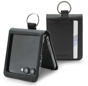 Dėklas Mercury Basic Diary do Samsung Galaxy Z Flip7 juoda