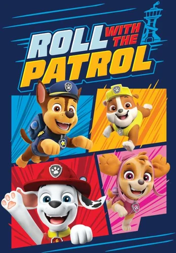 Paw Patrol flisinis antklodės susukimas 100x140cm