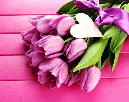 Deimantinis paveikslas Tulips and Love WD022 48*38 cm