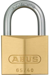 ABUS 65/40 KD, Conventional padlock, Key lock, Keyed to differ, Brass, Brass, Steel kaina