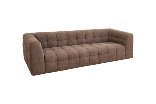 Maža 3-vietė sofa – ruda