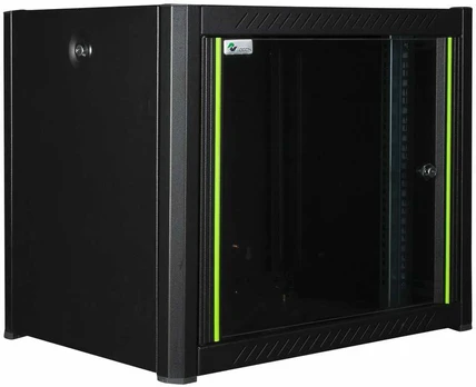 Lanview 19" 9U W=600mm D=560mm H=512mm WALLMOUNT PRO Juodas