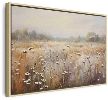 Artgeist Paveikslas - Impressionist meadow – field landscape in a pastel colour palette