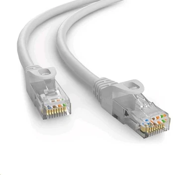 C-TECH patchcord Cat6e, UTP, pilkas, 40m