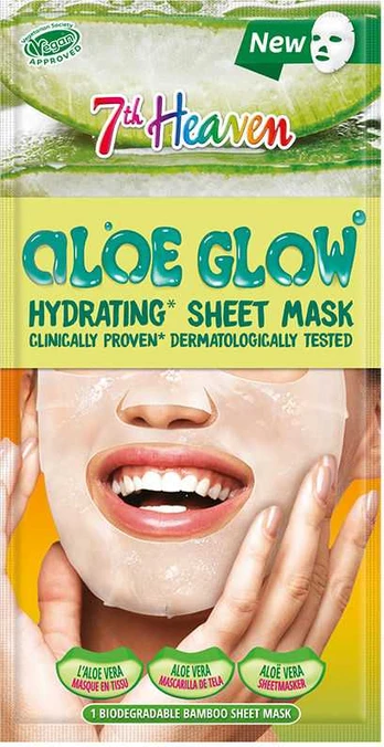 7th Heaven ALOE GLOW moisturizing sheet mask 16 gr