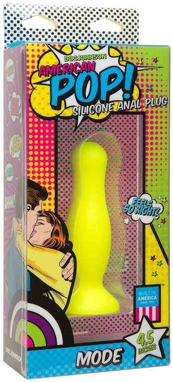 Doc Johnson Mode Silicone Plug 4.5''/11 cm - Platinum Series, Juodas