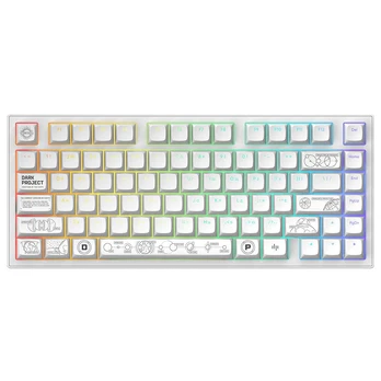 Dark Project ALU81A Terra Nova White, G3MS Moonstone Switch, RU