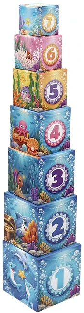 Kinder and Kids - Stacking Cubes, Sea (K50599)