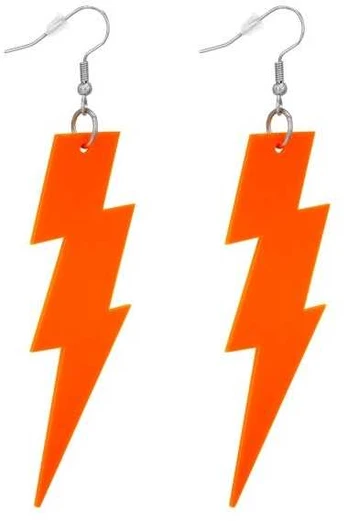 Widmann Neon oranžinis lyn øreringe