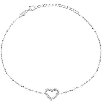 Brilio Silver Charming sidabrinis heart bracelet BRC39W