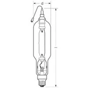 RADIUM Halogeninė metalų garų lempa E40 2000W HRI-TS D skaidri