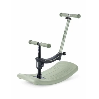 Paspirtukas Mini Micro Deluxe Rock & Go LED Olive Sage