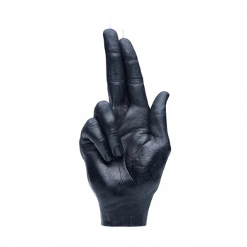 CandleHand Gun Fingers Candle Žvakė, Black